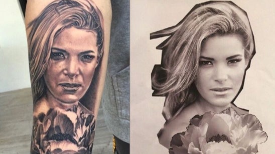 Manny Machado got his wife's face tattooed on his arm