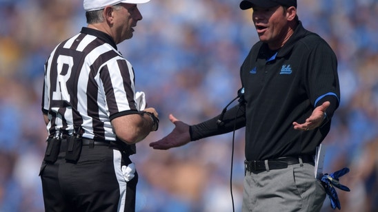 UCLA Football: RT Kolton Miller Seen In A Cast