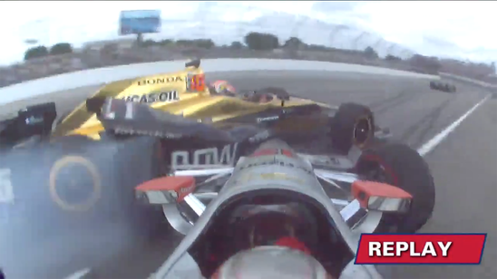 Watch this five-car pileup from the Indianapolis 500