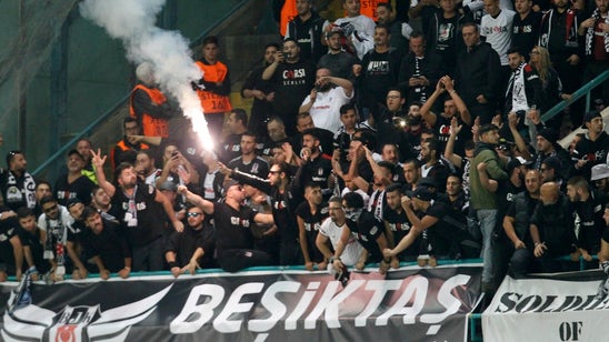 Besiktas fans cheer team at 4 a.m. after Champions League exit