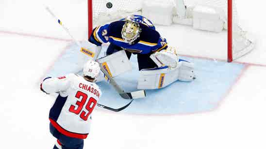 Blues fail to pick up critical points in 4-2 regulation loss to Caps