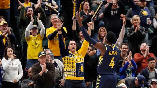 Oladipo scores 38 as Pacers defeat Nets 123-119 in overtime