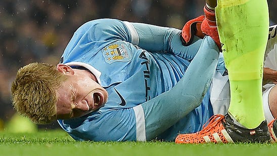 City star De Bruyne damages medial ligament in right knee