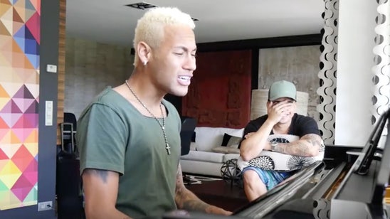 Watch: Neymar gives a tease of his musical talent; he's much better at soccer