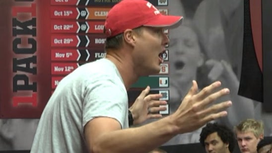 Philip Rivers visited NC State and gave a fiery motivational speech