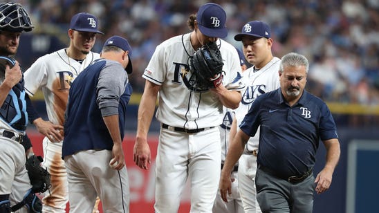 Rays starter Tyler Glasnow exists game against Yankees with forearm tightness