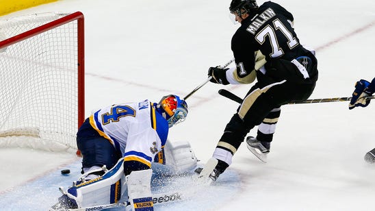 Blues force overtime, then fall 4-3 to Penguins