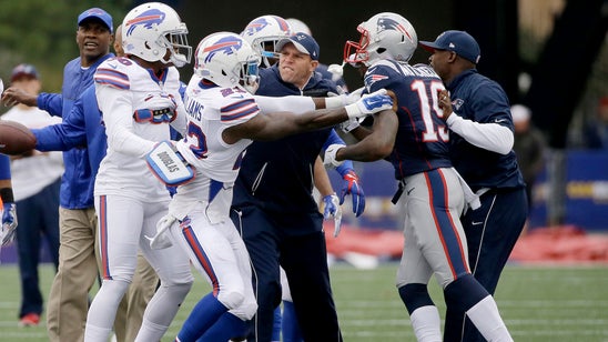 Watch the Bills and Patriots get into a skirmish before Sunday's game