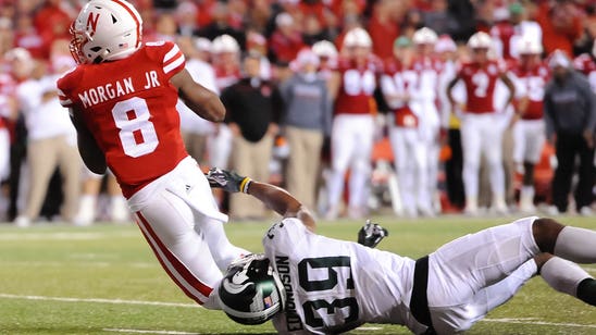 WATCH: Huskers WR Morgan makes slick one-handed TD catch