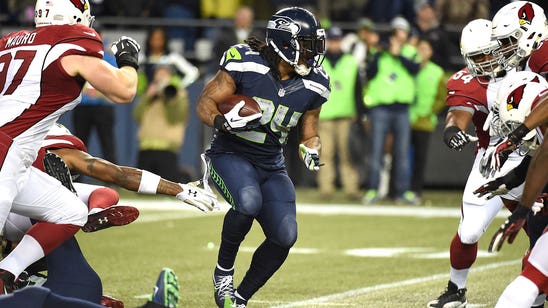 Seahawks RB Marshawn Lynch back at team facility working out