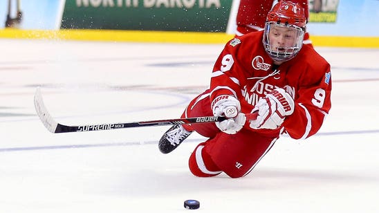 Top prospect Eichel puts on impressive show in loss to Belarus