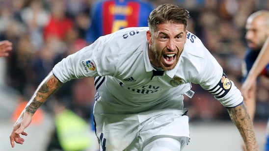 Watch Sergio Ramos score to earn Real Madrid a draw in the 90th minute