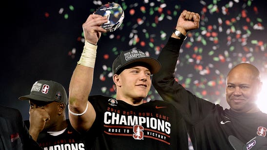 Fan won't stop interrupting McCaffrey interview with 'Heisman' chant