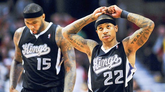 Boston Celtics guard Isaiah Thomas thanks DeMarcus Cousins for signed jersey