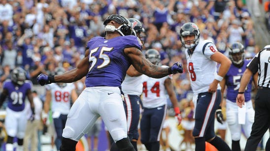 Terrell Suggs rips Schaub: 'Your guys are the guys in purple'