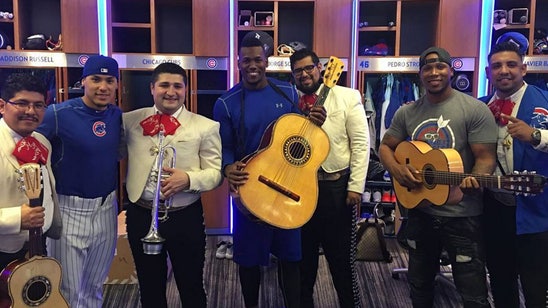 The Cubs hired a mariachi band for their clubhouse on Cinco De Mayo