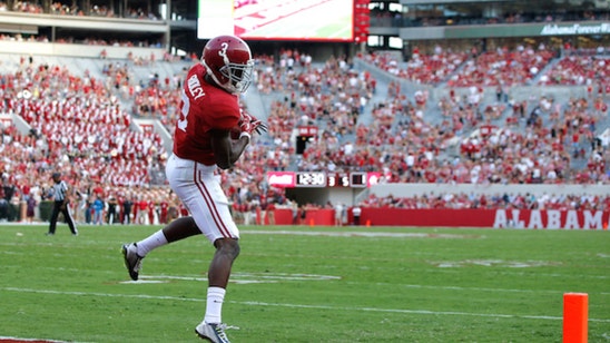 WATCH: Tremendous catch by Ridley sets up Alabama halftime lead