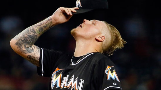 Mat Latos throws 7 shutout innings to get Marlins back in win column