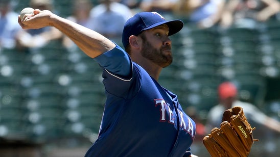 Rangers' Colby Lewis takes no-hitter into ninth, settles for 5-1 win over A's