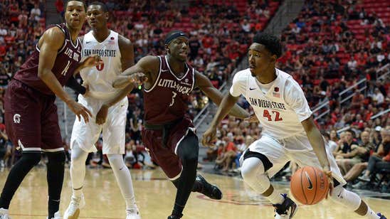 San Diego State stunned by Little Rock 49-43