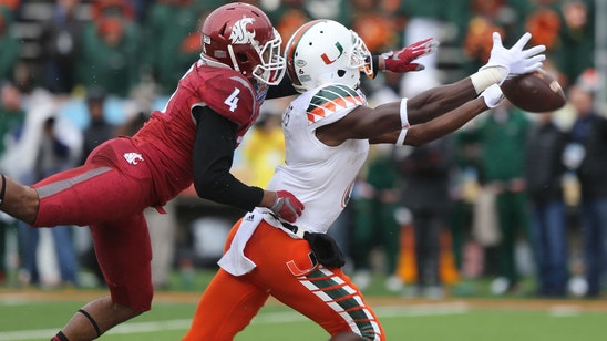Late turnovers hurt Miami in snowy Sun Bowl loss to Washington State