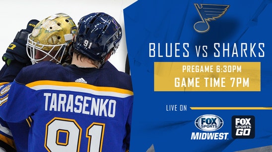 Blues (five straight wins) host surging Sharks (eight straight)