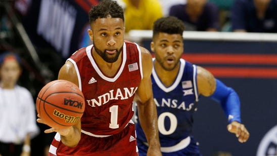 Kansas falls 103-99 to Indiana in Armed Forces Classic