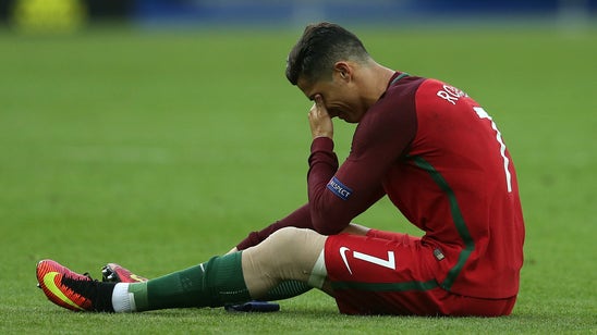 Cristiano Ronaldo forced out of Euro final with knee injury