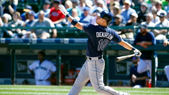 Dickerson hits grand slam, but Rays lose in extras to Mariners