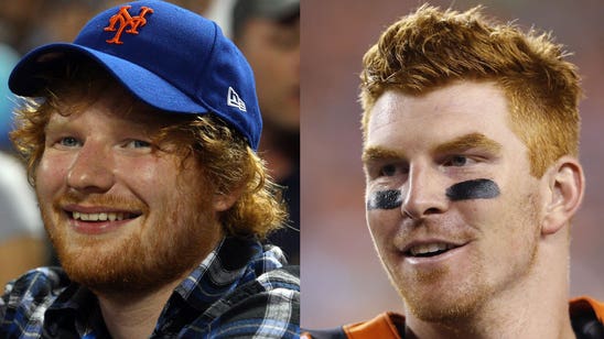 Andy Dalton meets his 'father' Ed Sheeran