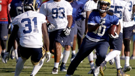 Rams ease RB Gurley back into on-field practice reps