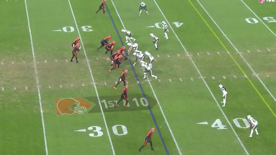 WATCH: Baker Mayfield completes first pass of his NFL career