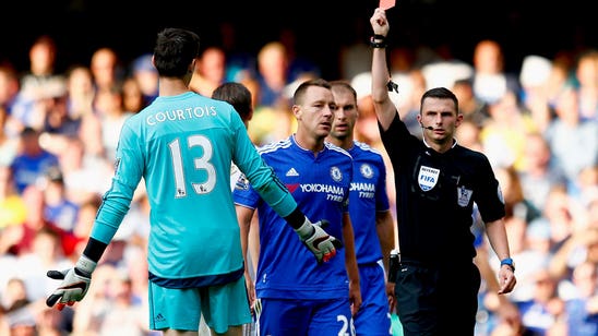 Chelsea appeals Courtois' red card against Swansea City