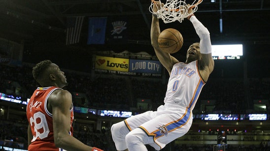 Westbrook's second straight triple-double lifts Durant-less Thunder