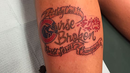 Cubs fan gets World Series champions tattoo