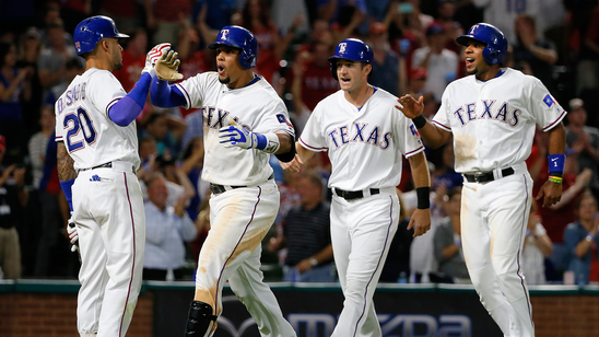 Rangers rally again to beat Brewers