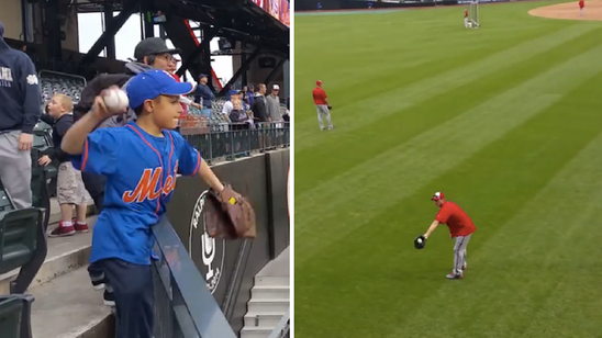 Max Scherzer surprises young fan in stands with game of catch