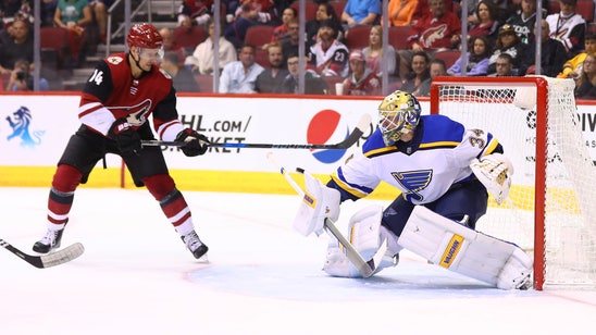 Allen gets quick hook in Blues' 6-0 loss to Coyotes