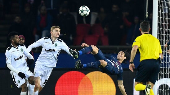 Watch Edinson Cavani's dandy bicycle kick goal against Ludogorets