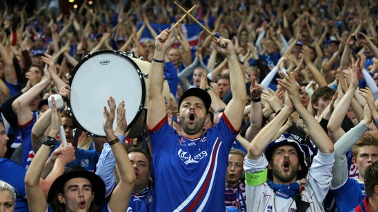 Watch Iceland return home to 33,000 fans performing the Viking Clap