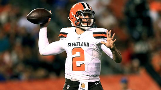 Manziel leaves practice early with sore elbow, could miss a few days