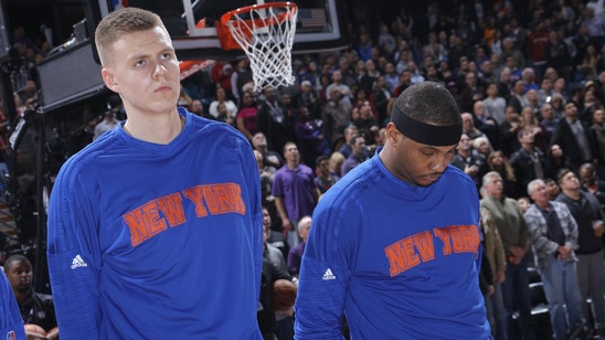 Porzingis won Melo's favor after telling him about his Anthony and A.I.-inspired cornrows