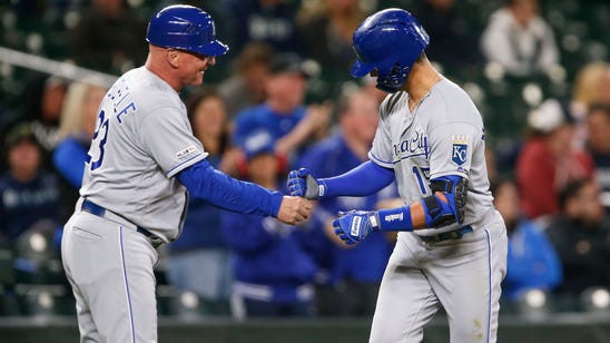 Merrifield homers twice, drives in six as Royals defeat Mariners 9-0