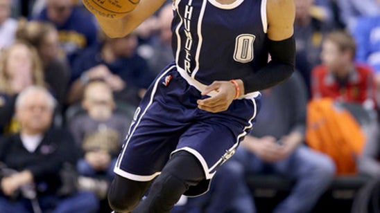 Russell Westbrook's second straight triple-double helps overcome Paul George's 45