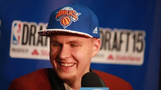 'Crying Knicks Fan' from NBA Draft meets Kristaps Porzingis