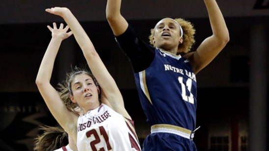 No. 3 Notre Dame women beat Boston College 63-50