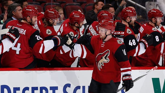 Coyotes' Domi gets haircut, nets hat trick