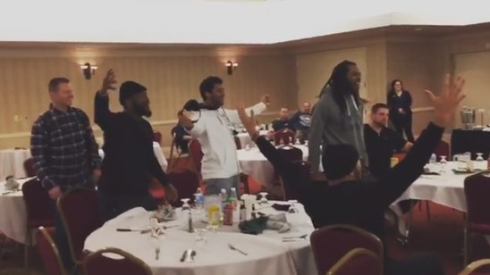 Watch the Seattle Seahawks' reaction to the Sounders' MLS Cup win