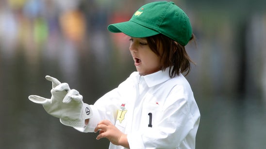 Cute kids are stealing the show at the Masters Par 3 Contest
