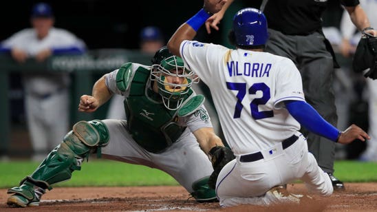 Royals waste solid start by Montgomery in 2-1 loss to A's
